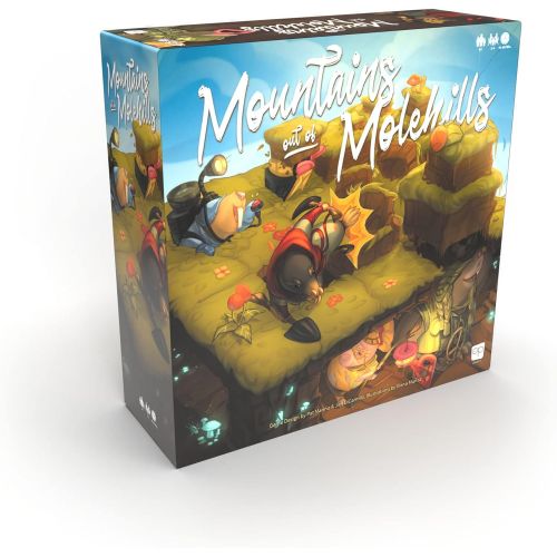  USAOPOLY Mountains Out of Molehills Family Board Game for 2-4 Players Two-Level Gameboard Featuring Unique Gameplay & Custom Artwork Great Gateway Game for Ages 9+