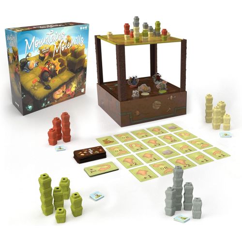  USAOPOLY Mountains Out of Molehills Family Board Game for 2-4 Players Two-Level Gameboard Featuring Unique Gameplay & Custom Artwork Great Gateway Game for Ages 9+