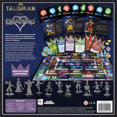  USAOPOLY Kingdom Hearts Talisman Competitive Board Game Based on The Talisman Magical Quest Game Official Kingdom Hearts Licensed Merchandise Disney Kingdom Hearts 3 KH3