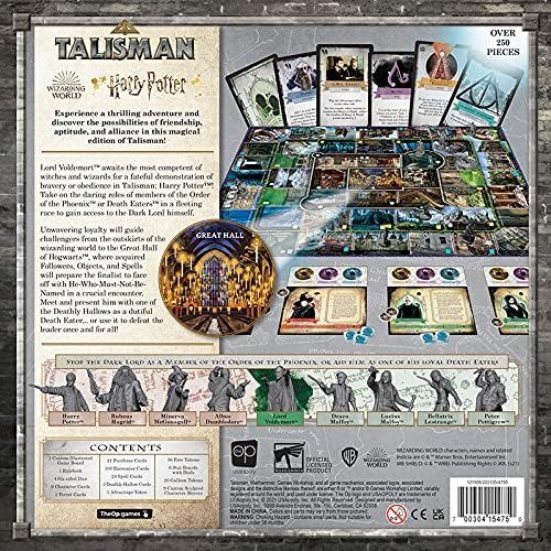  USAOPOLY Harry Potter Talisman Board Game Play as Harry, Dumbledore, Draco, Bellatrix and More Collect Hallows to Defeat or Help Voldemort Officially-Licensed Game Based on Harry Potter Fil