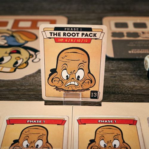  USAOPOLY Cuphead Dice Game Replay and Unlock Content Each Time You Play as Cuphead, Mugman, Ms. Chalice, and Elder Kettle Based on the Cuphead Video Game Officially-Licensed Cuphead Merchan