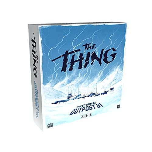  USAOPOLY The Thing Infection at Outpost 31 Board Game 2nd Edition Social Deduction Game Based on 1982 John Carpenter Science Fiction Horror Film Collectible Horror Board Game