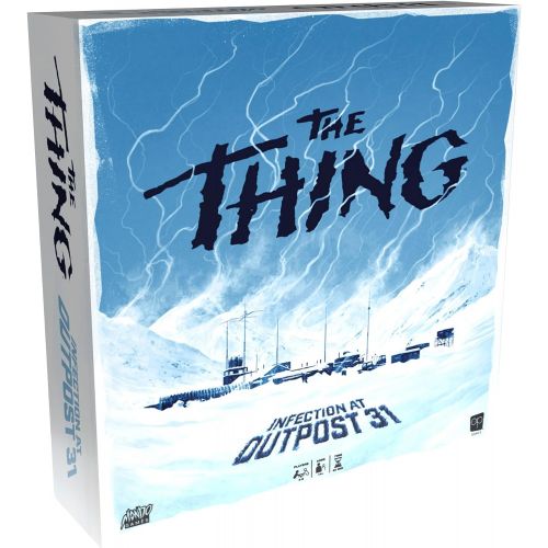  USAOPOLY The Thing Infection at Outpost 31 Board Game 2nd Edition Social Deduction Game Based on 1982 John Carpenter Science Fiction Horror Film Collectible Horror Board Game