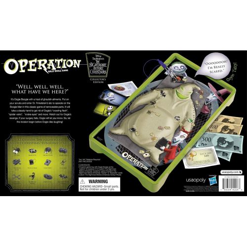  USAOPOLY Operation Disney The Nightmare Before Christmas Board Game Collectible Operation Game Featuring Oogie Boogie & Nightmare Before Christmas Artwork