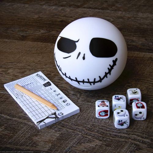  USAOPOLY Disney Yahtzee The Nightmare Before Christmas Dice Game Collectible Jack Skellington Toy Family Dice Game & Travel Games