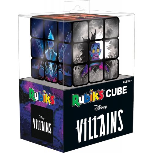  USAOPOLY Disney Villains Rubiks Cube Collectible Puzzle Cube Featuring Characters Cruella de Vil, Dr. Facilier, Hades, Maleficent, The Evil Queen, and Ursula Officially Licensed 3x3x3 Rub