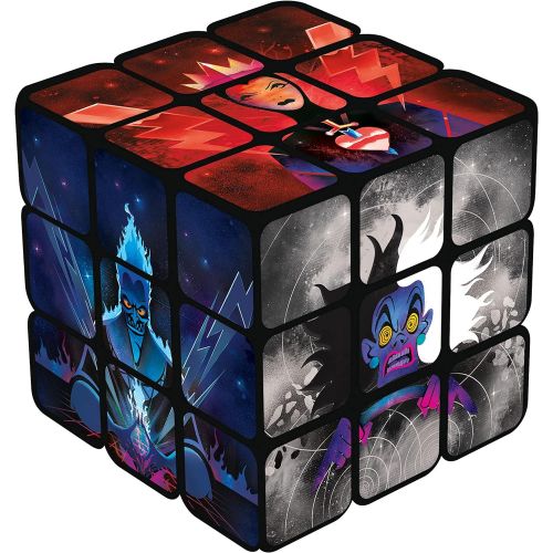  USAOPOLY Disney Villains Rubiks Cube Collectible Puzzle Cube Featuring Characters Cruella de Vil, Dr. Facilier, Hades, Maleficent, The Evil Queen, and Ursula Officially Licensed 3x3x3 Rub