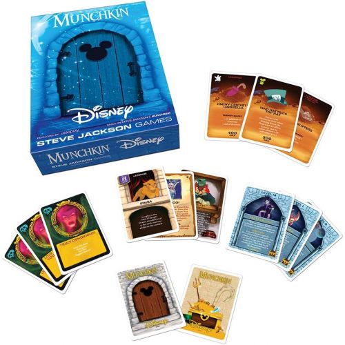  USAOPOLY Munchkin: Disney Card Game Munchkin Game Featuring Disney Characters and Villains Officially Licensed Disney Card Game Tabletop Games & Board Games for Disney Fans
