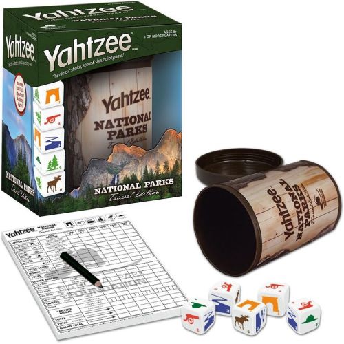  [아마존베스트]USAOPOLY YAHTZEE National Parks Travel Edition | Classic Yahtzee Dice Game with a National Parks Theme | Perfect Travel Game for Families | Celebrate US National Parks Service