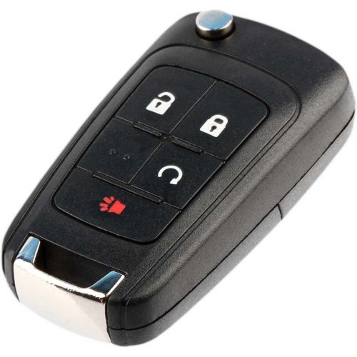  [아마존베스트]USARemote Key Fob Keyless Entry Remote Flip Shell Case & Pad fits Chevy 2010-2017 Equinox/2012-2017 Sonic/2015-2017 Trax/GMC 2010-2017 Terrain