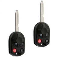 USARemote Key fits Ford Edge Escape Expedition Explorer Flexus Five Hundred Focus Fusion Mustang Taurus Navigator Keyless Entry Remote Fob (OUCD6000022), Set of 2 - Guaranteed to Work