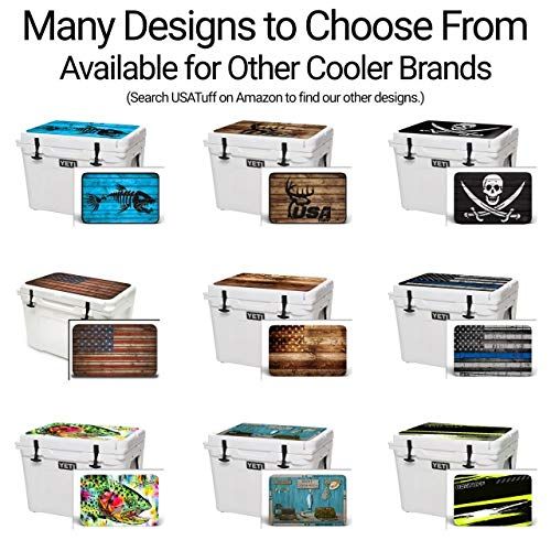  USATuff Wrap (Cooler Not Included) - Full Kit Fits Ozark Trail 52QT - Protective Custom Vinyl Decal - Touchdown
