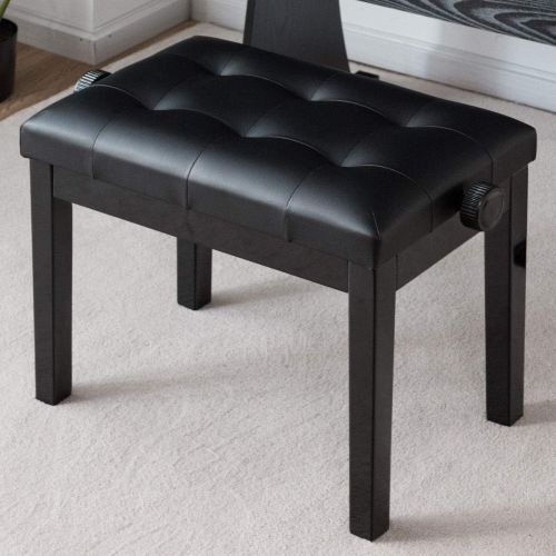  USA_BEST_SELLER Height Adjustable Keyboard Padded Piano Bench PU Padded Wooden