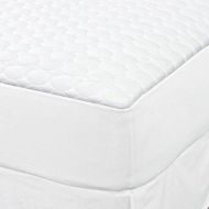 USA_Best_Seller 1 King Size White Fitted Quilted Mattress Pad Salon Hotel Rent Room Soft Nice Useful Bedroom 78x80x12 Deep Pocket