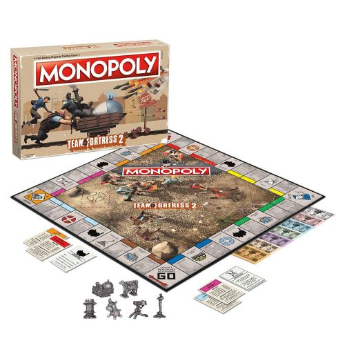  USAopoly Monopoly Team Fortress 2 Board Game | Based on Team Fortress 2 Video Game | Officially Licensed Team Fortress 2 Merchandise | Themed Classic Monopoly Game