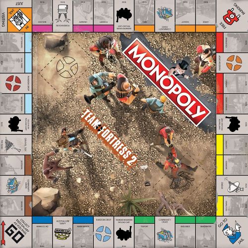  USAopoly Monopoly Team Fortress 2 Board Game | Based on Team Fortress 2 Video Game | Officially Licensed Team Fortress 2 Merchandise | Themed Classic Monopoly Game