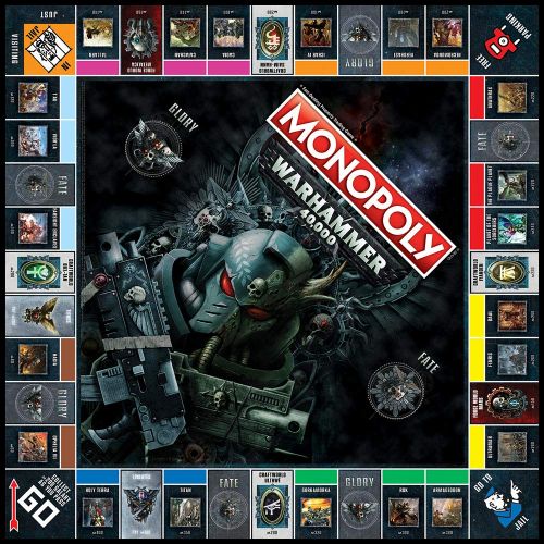  USAopoly Monopoly Warhammer 40,000 Board Game | Based on Warhammer 40,000 from Games Workshop | Officially Licensed Warhammer 40,000 Merchandise | Themed Classic Monopoly Game
