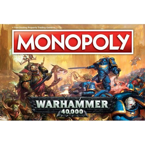  USAopoly Monopoly Warhammer 40,000 Board Game | Based on Warhammer 40,000 from Games Workshop | Officially Licensed Warhammer 40,000 Merchandise | Themed Classic Monopoly Game