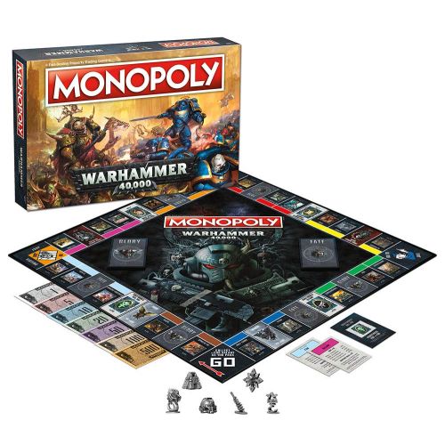  USAopoly Monopoly Warhammer 40,000 Board Game | Based on Warhammer 40,000 from Games Workshop | Officially Licensed Warhammer 40,000 Merchandise | Themed Classic Monopoly Game