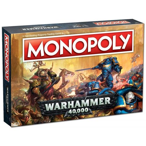  USAopoly Monopoly Warhammer 40,000 Board Game | Based on Warhammer 40,000 from Games Workshop | Officially Licensed Warhammer 40,000 Merchandise | Themed Classic Monopoly Game