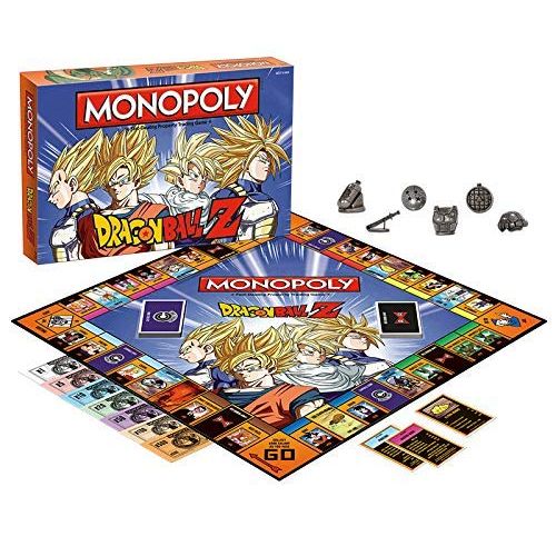  USAopoly Monpoly Dragon Ball Z Board Game | Recruit legendary warriors like GOKU, VEGETA and GOHAN | Official Dragon Ball Z Anime Series Merchandise | Themed Monopoly Game