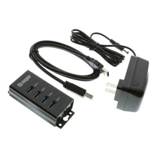  USBGear 4-Port USB 3.0 Mountable Charging and 5Gbps Data Hub