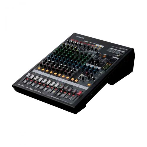 야마하 Yamaha MGP12X 12 Channel Premium Mixer with USB and FX Analog Mixer with 4-bus, 6 Mic12 Line Inputs, 2 AUX Sends and Onboard Effects Bundle with 8 Unit 20 XLR Microphone Cables