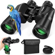Binoculars for Adults,20 x 50 High Power Binoculars for Bird Watching,Waterproof Binoculars Professional with Porro BAK4 Prism Len Multilayer-Coated Lenses for Hunting Concert,Theater