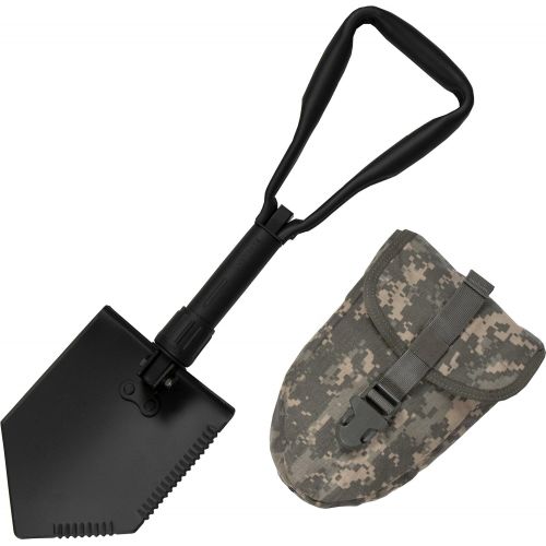  [아마존베스트]USGI US Military Original Issue E-Tool Entrenching Shovel with ACU OR MultiCam Carrying Case/Pouch