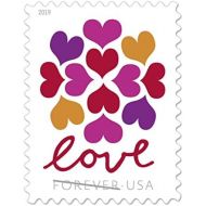 [아마존베스트]USPS Hearts Blossom Love Forever Stamps - Wedding, Celebration, Graduation (2 Sheets, 40 Stamps) 2019