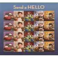 Send a Hello Pixar Films Sheet of 20 Forever Stamps Scott 4553 57 By USPS