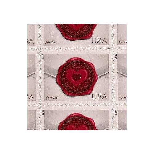  Sealed with Love USPS Forever Stamps 100 Stamps (5 sheets of 20)