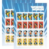 USPS 2016 Wonder Woman Set of 2 Sheet of 20 Forever Stamps .