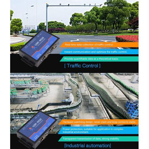  [아마존베스트]USR Double Serial Device RS232 RS485 RS422 Ethernet Server Modbus Multi-host Polling