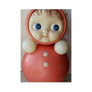 USSRovskyVintage Big Soviet Roly-Poly. Large Roly-Poly. Soviet Roly-Poly. Nevalyashka. Soviet musical doll. Vintage. roly poly ding. soviet toy. 音的玩具