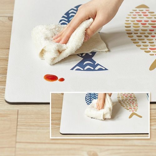  USTIDE Ustide 2 Piece Creative Non-Slip Kitchen Mat Rubber Backing Doormat Runner Rug Set,Music Party Design (17.7x31.5+17.7x47.2)