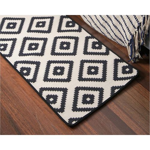  USTIDE Ustide 2 Pieces Set Non-slip Kitchen Rug Runner Mr.Lattice Washable Floor Rug