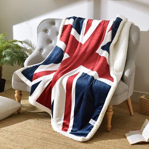  USTIDE Super Soft Union Jack Fleece Blanket The Sherpa Throw Blanket Super Comfy Blanket Comfort Caring Gift Blanket 51x63