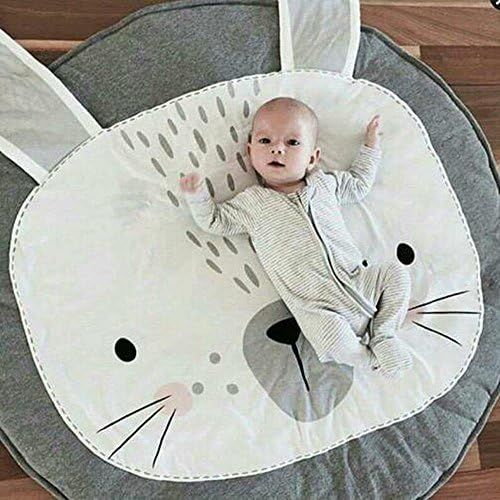  Visit the USTIDE Store USTIDE Baby Play Mat Cotton Floor Gym - Non-Toxic Non-Slip Reversible Washable, Rabbit,37.4