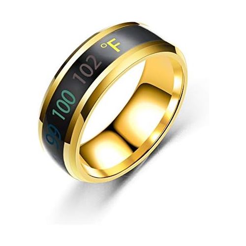  [아마존베스트]USUASI TSSP-177 Smart Ring New Technology Magic Finger for boy&Girl Smart Temperature Lovers Rings, Accessories