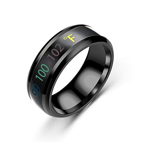  [아마존베스트]USUASI TSSP-177 Smart Ring New Technology Magic Finger for boy&Girl Smart Temperature Lovers Rings, Accessories