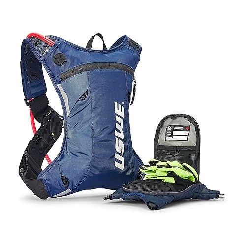  USWE Moto Hydro Hydration Pack - with Water Bladder, a High End, Bounce Free Backpack for Enduro and Off-Road Motorcycle