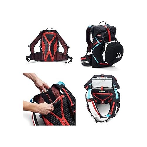  USWE Hajker 30L Winter, Backpack with Waterproof Rolltop, for Hiking and Skiing. For Men and Women. Insulated with Thermo Cell and Freeze Protection, Black
