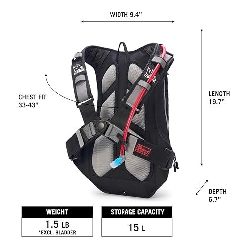  USWE Unisex - Adult's Airborne Hydration Backpack