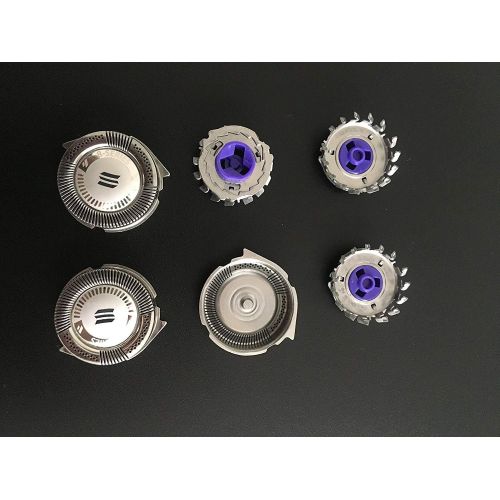  3 Pcs Shaver Razor Head Replacement For Philips Norelco HQ8/52 DualPrecision Heads