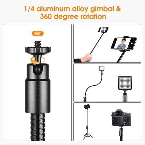  UTEBIT C Clamp with 1/4 Screw Adjustable Camera Mount Clamps Bracket Max. 2.36 Inch High for Photo Studio Photography DSLR Video Light Support Light Stand Quick Release U Clip Hold