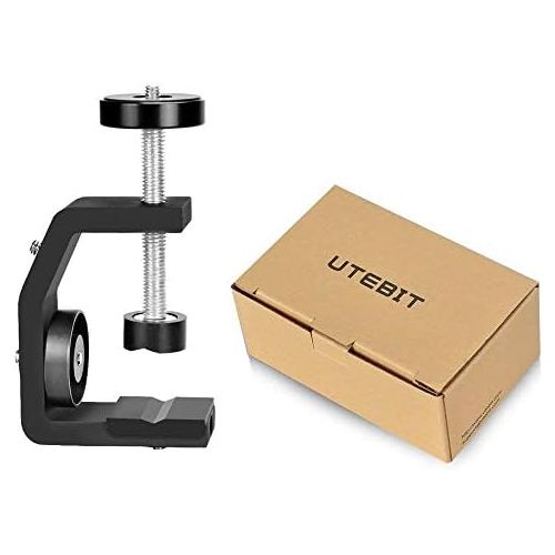  [아마존베스트]UTEBIT C Clamp Camera Mount Clamp Aluminium Tripod Clamp Alloy Multi Clamp Clamp Clamp Tripod with Four 1/4 Screw Tripod Clamp with Non-Slip Pad Camera Clamp for Flash Light Photo