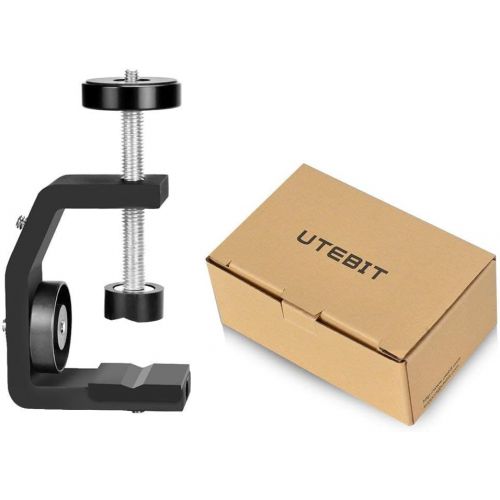  [아마존베스트]UTEBIT C Clamp Camera Mount Clamp Aluminium Tripod Clamp Alloy Multi Clamp Clamp Clamp Tripod with Four 1/4 Screw Tripod Clamp with Non-Slip Pad Camera Clamp for Flash Light Photo