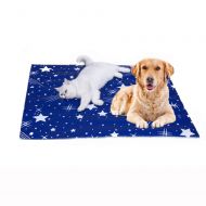 UTOPIAY Stars Dog Cooling Mat,Durable Pet Cool Mat Non-Toxic Gel Self Cooling Pad for Dogs and Cats in Hot Summer,Bluestar,XL