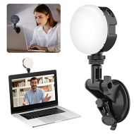 UURig Soft Video Conference Lighting Kit, Webcam Lighting for Remote Working/Zoom Calls/Live Streaming, Self Broadcasting, for Laptop/Computer with Upgrade Suction Cup Mount Video Shooti